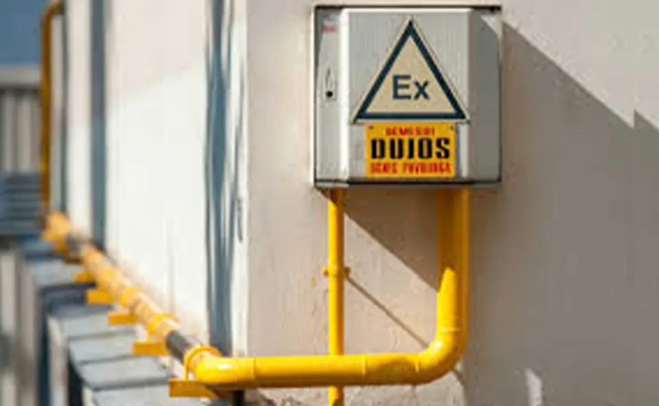 Dujų įvadas su Ex ženklu